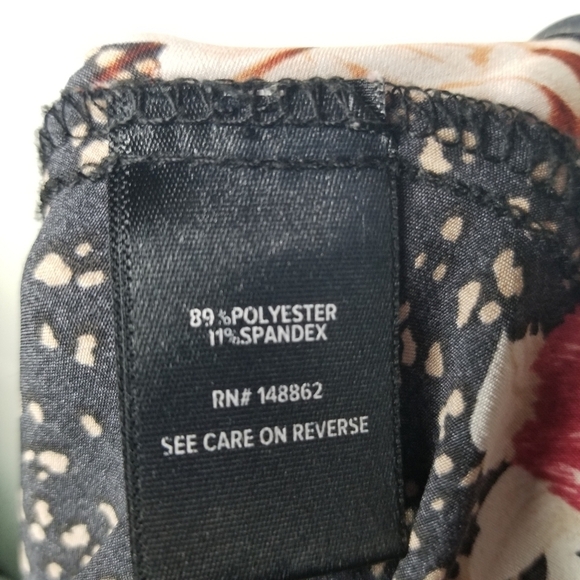 Torrid black floral chablis corset front blouse - Picture 7 of 9